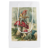 Weihnachtsgeschenktaschen Vintag Mittlere Geschenktüte (Rückseite)