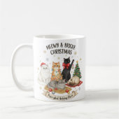 Weihnachtsgeschenktasse für Katzenliebhaber Kaffeetasse (Links)