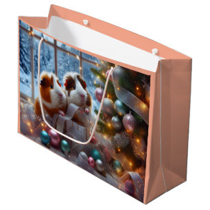 Weihnachtsgeschenktüte für Meerschweinchen Große Geschenktüte