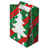 Weihnachtsgeschenktüte Mittlere Geschenktüte (Rückseite Schrägansicht)