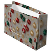 Weihnachtsgeschenktüten im Juli | Festlicher Weihn Große Geschenktüte (Vorderseite Schrägansicht)