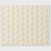 Weihnachtsgeschenkverpackung einfach minimal geschenkpapier (Flach)