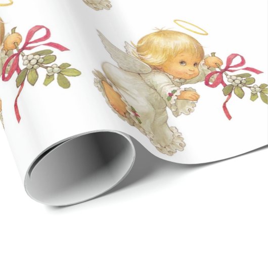 Weihnachtsgeschenkverpackung/Engel Geschenkpapier (Rolleneckpunkt)