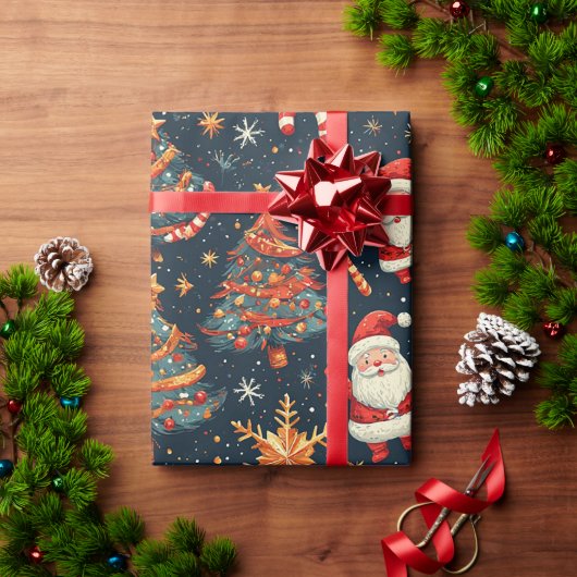 🎅 Weihnachtsgeschenkverpackung für die Feiertage  Geschenkpapier (Feiertagsgeschenk)