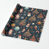 🎅 Weihnachtsgeschenkverpackung für die Feiertage  Geschenkpapier (Ungerollt)