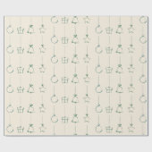 Weihnachtsgeschenkverpackung Geschenkpapier (Flach)