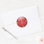 Weihnachtsgeschenkverpackung Runder Aufkleber (Umschlag)
