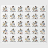 Weihnachtsgeschenkverpackung/Schneemann Geschenkpapier (Flach)