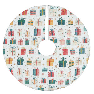 Weihnachtsgeschenkverpackungen Vintage Polyester Weihnachtsbaumdecke