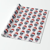 Weihnachtsgeschenkwrap, Foto-Weihnachtsmannmütze Geschenkpapier (Ungerollt)