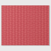 Weihnachtsgeschenkwrap mit Korallenrosa Zigzag Geschenkpapier (Flach)