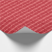 Weihnachtsgeschenkwrap mit Korallenrosa Zigzag Geschenkpapier (Ecke)