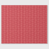 Weihnachtsgeschenkwrap mit Korallenrosa Zigzag Geschenkpapier (Flach)