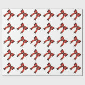 Weihnachtsgeschenkwrap/Rote und Gold Bows Geschenkpapier (Flach)