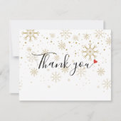 Weihnachtsgeschenkzertifikat Dankeskarte (Vorderseite)