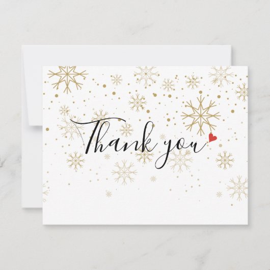 Weihnachtsgeschenkzertifikat Dankeskarte (Vorderseite)