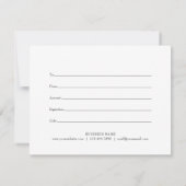 Weihnachtsgeschenkzertifikat Dankeskarte (Rückseite)