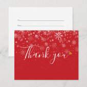 Weihnachtsgeschenkzertifikat Dankeskarte (Vorne/Hinten)