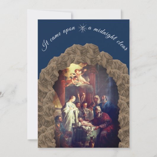 Weihnachtsgeschichte feiertagskarte (Vorderseite)