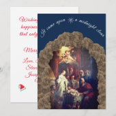 Weihnachtsgeschichte feiertagskarte (Vorne/Hinten)