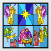 Weihnachtsgeschichte   fensteraufkleber (Blatt)