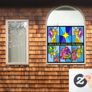 Weihnachtsgeschichte   fensteraufkleber
