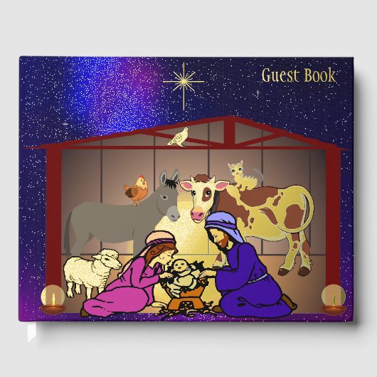 Weihnachtsgeschichte Gästebuch (Vorderseite)