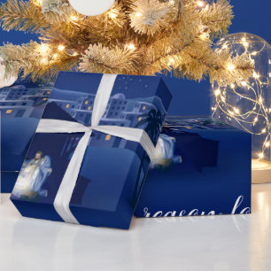 Weihnachtsgeschichte Jesus ist der Grund Geschenkpapier