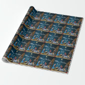 Weihnachtsgeschichte mit Zitat Geschenkpapier (Ungerollt)