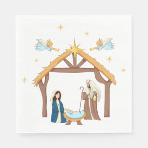 Weihnachtsgeschichte Serviette