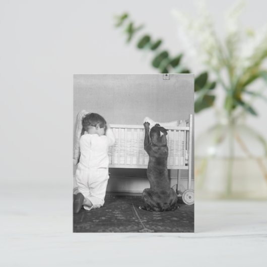 Weihnachtsgeschichte um 1924 feiertagspostkarte (Stehend Vorderseite)