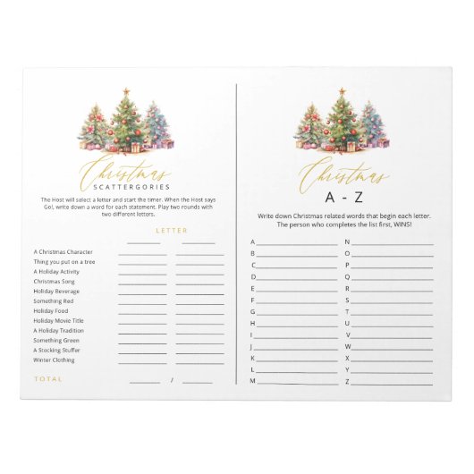 Weihnachtsgeschichten A bis Z Teewegspiele Notizblock (Vorderseite)