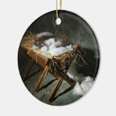 Weihnachtsgeschichten-Metapher Silbernes Ornament (Links)