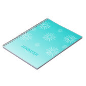 Weihnachtsgeschichten Notebook, Aqua Notizblock (Linke Seite)