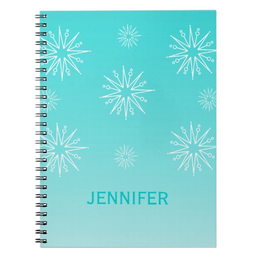 Weihnachtsgeschichten Notebook, Aqua Notizblock (Vorderseite)