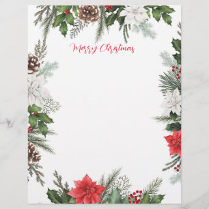 Weihnachtsgeschichten Schreibpapier Grenze