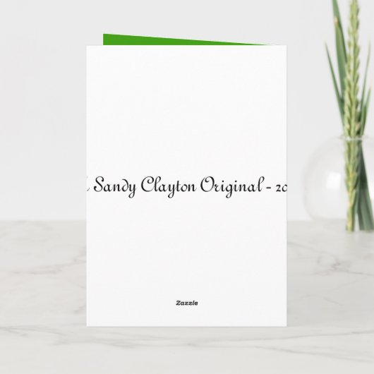 Weihnachtsgeschirr Feiertagskarte (Rückseite)