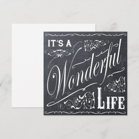 Weihnachtsgeschirr Feiertagskarte (Vorne/Hinten)