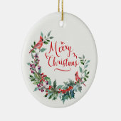 Weihnachtsgeschirr, Heiliger Kardinal Keramik Ornament (Rechts)