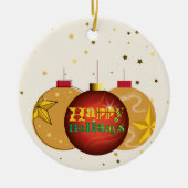 Weihnachtsgeschirr Keramik Ornament (Vorne)