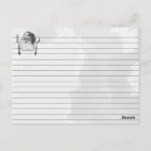 Weihnachtsgeschirr Kochkunst Kochkarte Postkarte (Rückseite)