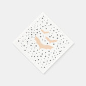 Weihnachtsgeschirr - Schwarz und Orange Bat Serviette (Ecke)