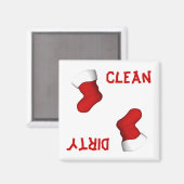 Weihnachtsgeschirrspülmaschine Strumpf Magnet (Vorderseite/Rückseite)