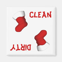 Weihnachtsgeschirrspülmaschine Strumpf Magnet