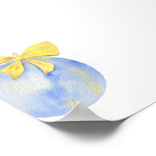 Weihnachtsgeschlecht enthüllt Boy oder Girl Chart Poster (Ecke)