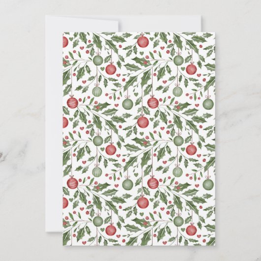 Weihnachtsgeschlecht enthüllt eine bearbeitbare Ei Einladung (Rückseite)