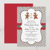 Weihnachtsgeschlecht zeigt Baby-Dusche Einladung (Vorne/Hinten)