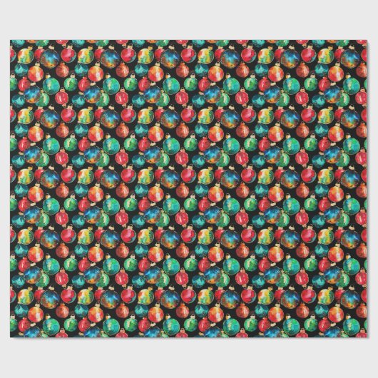 Weihnachtsgeschmack auf schwarz geschenkpapier (Flach)