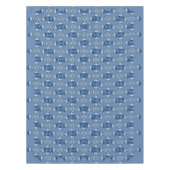 Weihnachtsgeschmack Blau Elegante Holidays Tischdecke (Vorderseite)