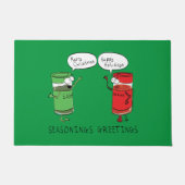 Weihnachtsgeschmack Cartoon Kochen Gewürze Fußmatte (Vorderseite)